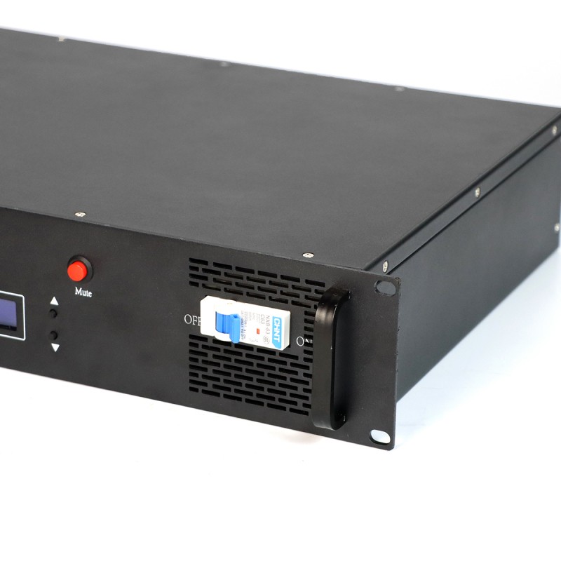 19-Inch Industrial Power Distribution Box Customized Rack-Mounted 25A 220VAC STS 1U Single-Phase Switch for Telecom